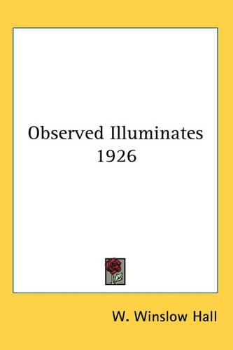 Cover image for Observed Illuminates 1926