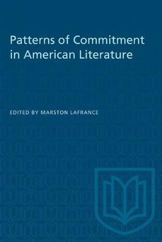Cover image for Patterns of Commitment in American Literature