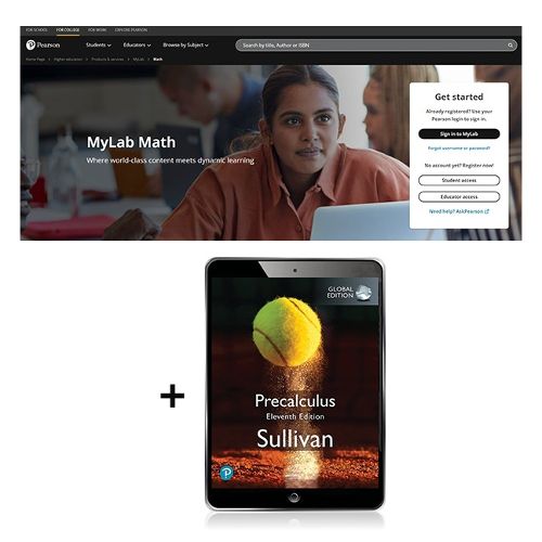 Cover image for Precalculus, Global Edition -- MyLab Math with Pearson eText
