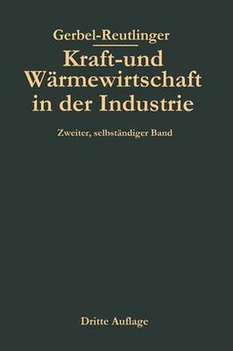 Cover image for Kraft- Und Warmewirtschaft in Der Industrie