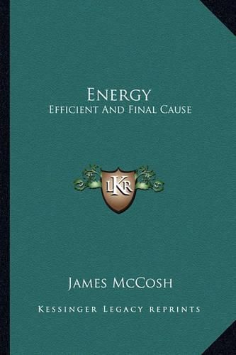 Energy: Efficient and Final Cause
