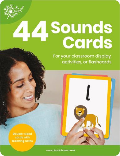 Cover image for Phonic Books Dandelion 44 Sounds Cards