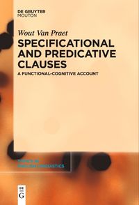 Cover image for Specificational and Predicative Clauses