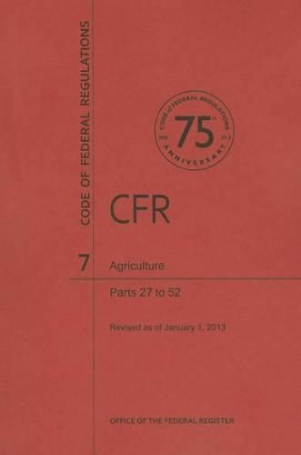 Cover image for Agriculture, Parts 27 to 52