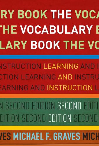Cover image for The Vocabulary Book: Learning and Instruction