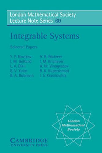 Cover image for Integrable Systems