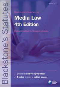 Cover image for Blackstone's Statutes on Media Law