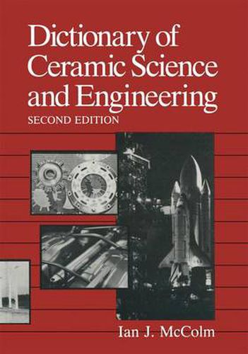 Cover image for Dictionary of Ceramic Science and Engineering