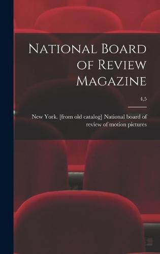 Cover image for National Board of Review Magazine; 4,5