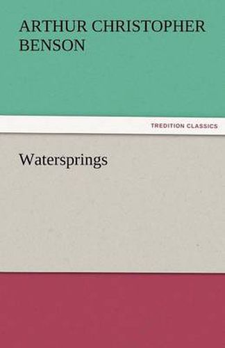 Cover image for Watersprings