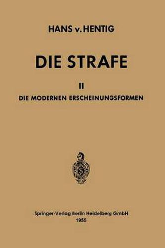 Cover image for Die Strafe: II Die Modernen Erscheinungsformen