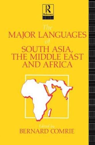 Cover image for The Major Languages of South Asia, the Middle East and Africa