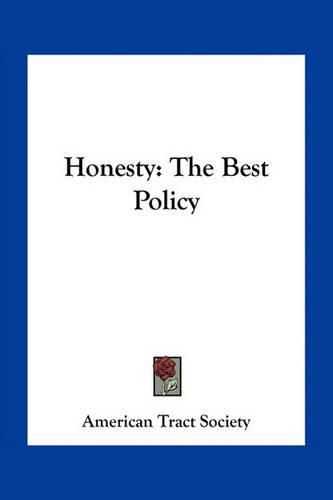 Cover image for Honesty: The Best Policy