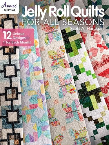 Cover image for Jelly Roll Quilts for all Seasons