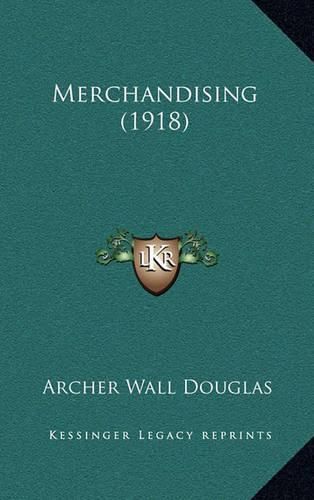 Cover image for Merchandising (1918)