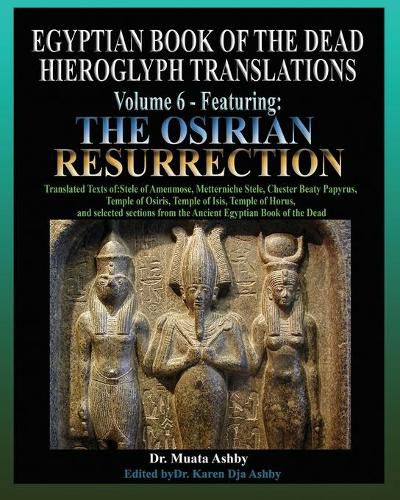 Cover image for Egyptian Book of the Dead Hieroglyph Translations Volume 6 Featuring The Osirian Resurrection