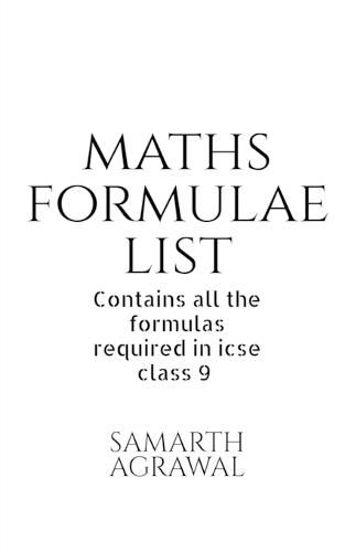 Cover image for Maths Formula List