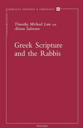 Cover image for Greek Scripture and the Rabbis