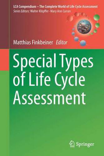 Cover image for Special Types of Life Cycle Assessment