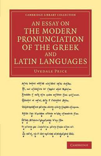 Cover image for An Essay on the Modern Pronunciation of the Greek and Latin Languages