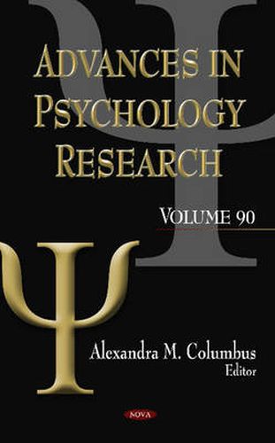 Cover image for Advances in Psychology Research: Volume 90