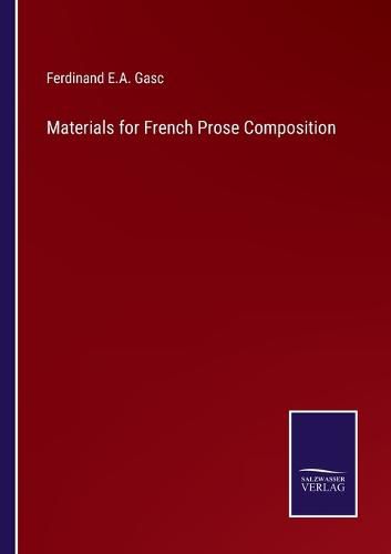 Materials for French Prose Composition