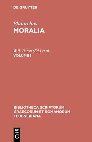 Moralia, Vol. I CB