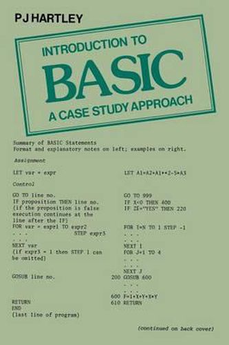 Introduction to Basic: A Case Study Approach