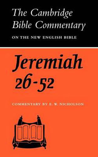 Cover image for The Book of the Prophet Jeremiah, Chapters 26-52