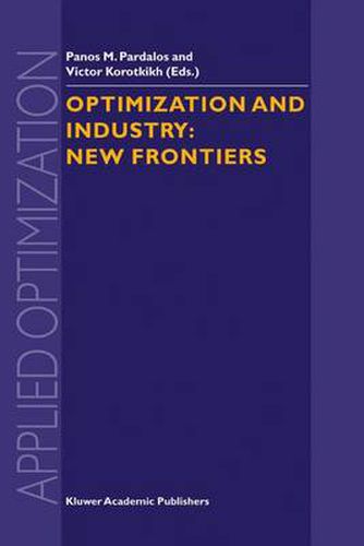 Optimization and Industry: New Frontiers