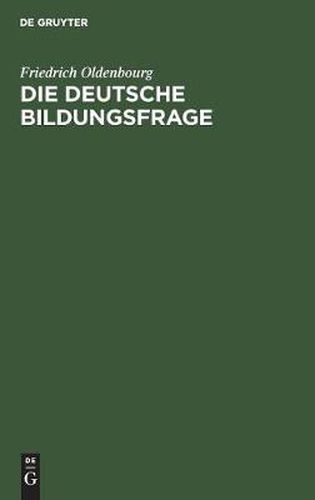 Cover image for Die deutsche Bildungsfrage