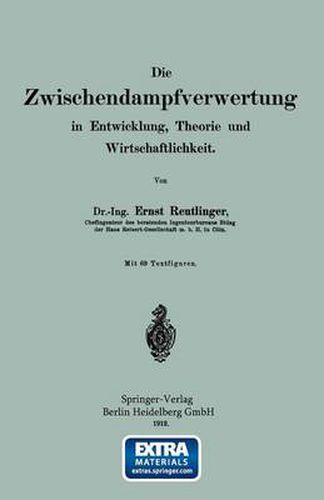 Cover image for Die Wischendampfverwertung in Entwicklung, Theorie Und Wirtschaftlichkeit