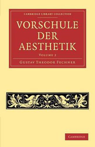 Cover image for Vorschule der Aesthetik