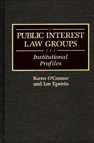 Cover image for Public Interest Law Groups: Institutional Profiles