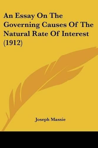 An Essay on the Governing Causes of the Natural Rate of Interest (1912)