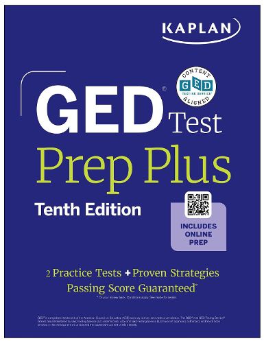 Cover image for GED Test Prep Plus, Tenth Edition (2026): Includes a Diagnostic Pretest, 2 Full Length Practice Tests, 1000+ Practice Questions, and 60+ Online Videos