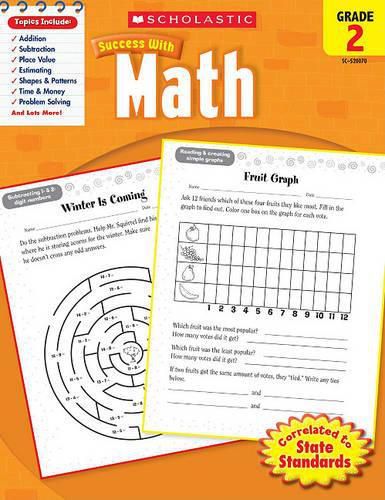 Cover image for Scholastic Success with Math: Grade 2 Workbook