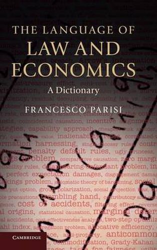 Cover image for The Language of Law and Economics: A Dictionary