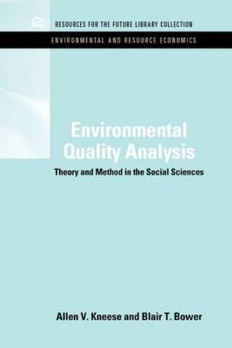 Cover image for Environmental Quality Analysis: Theory & Method in the Social Sciences