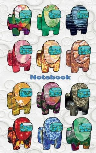 Cover image for Notebook: for Am@ng us fans, diary, notepad, App, computer, pc, game, apple, videogame, kids, children, Impostor, Crewmate, activity, gift, birthday, christmas, easter, Santa claus, school