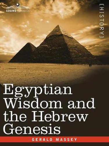 Cover image for Egyptian Wisdom and the Hebrew Genesis