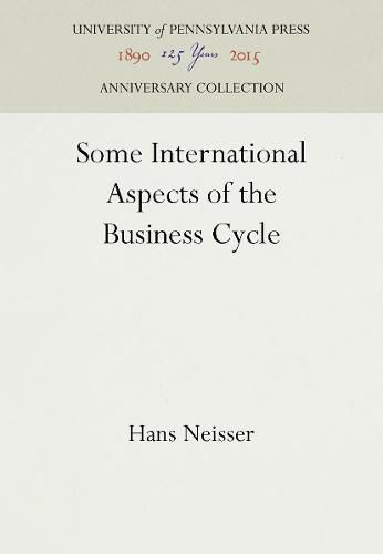 Cover image for Some International Aspects of the Business Cycle