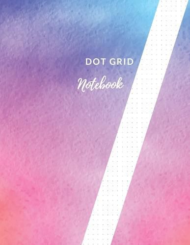 Cover image for Dot Grid Notebook: Softly Colored Design Dotted Notebook/JournalLarge (8.5 x 11) Dot Grid Composition Notebook