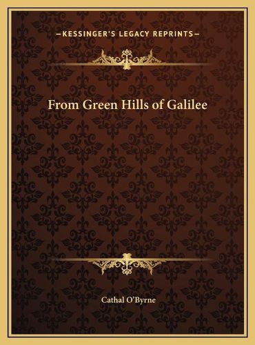 Cover image for From Green Hills of Galilee