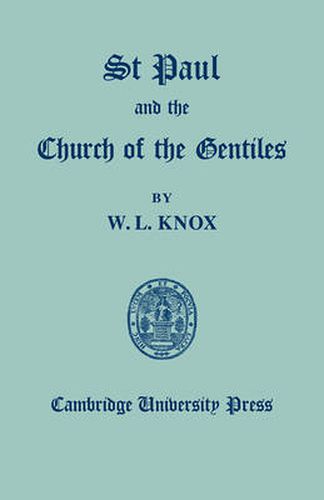 Cover image for St Paul and the Church of the Gentiles