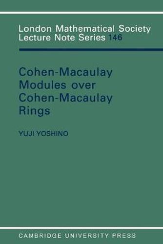 Cover image for Maximal Cohen-Macaulay Modules over Cohen-Macaulay Rings