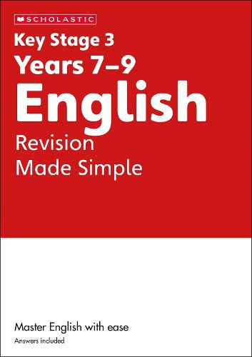 Cover image for KS3 English Revision Made Simple Years 7-9