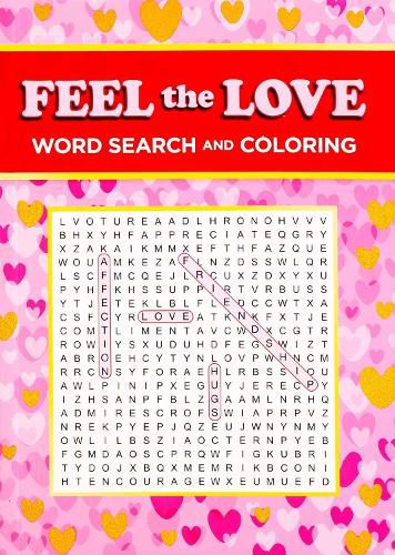 Cover image for Feel the Love Word Search and Coloring