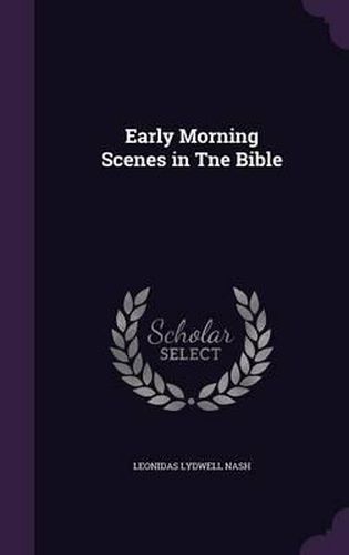 Cover image for Early Morning Scenes in Tne Bible