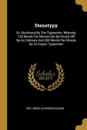 Cover image for Stenotypy